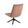 Voir la diapositive 4 : LISA DESIGN Mellow - fauteuil pivotant - en tissu - pieds en acier