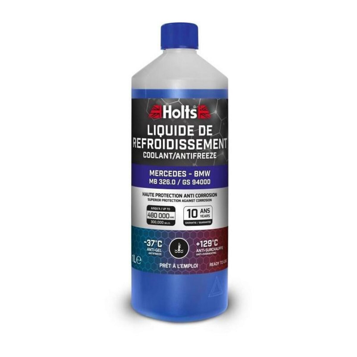 HOLTS Liquide de Refroidissement - HOLTS - HAFR0007B - Dédié Mercedes - BMW 325.0 / GS94000 1L