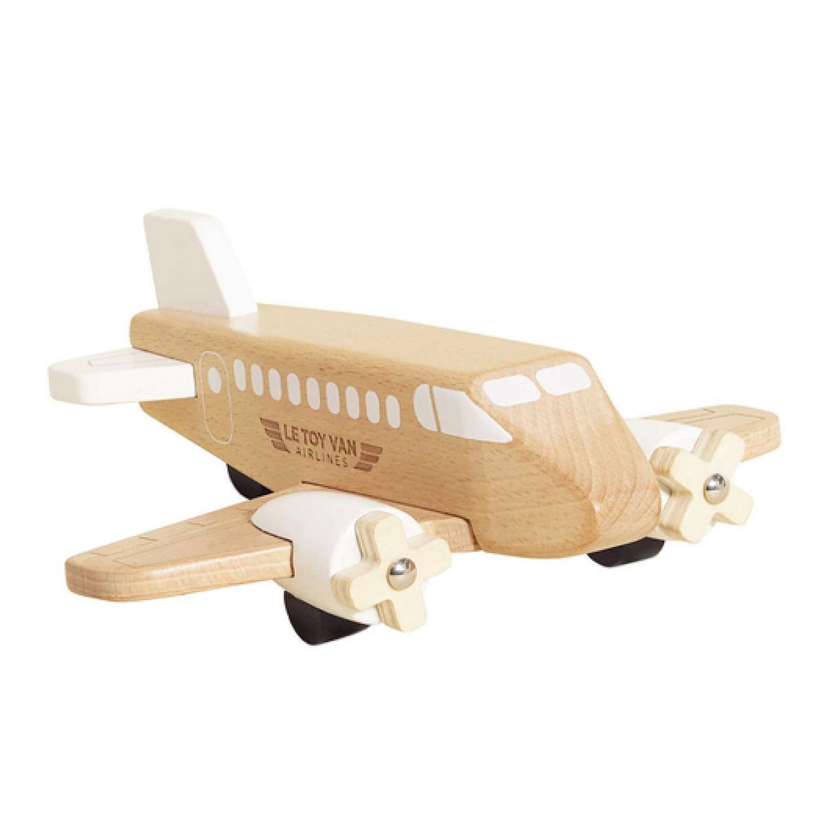 Le Toy Van Avion en bois naturel 20cm