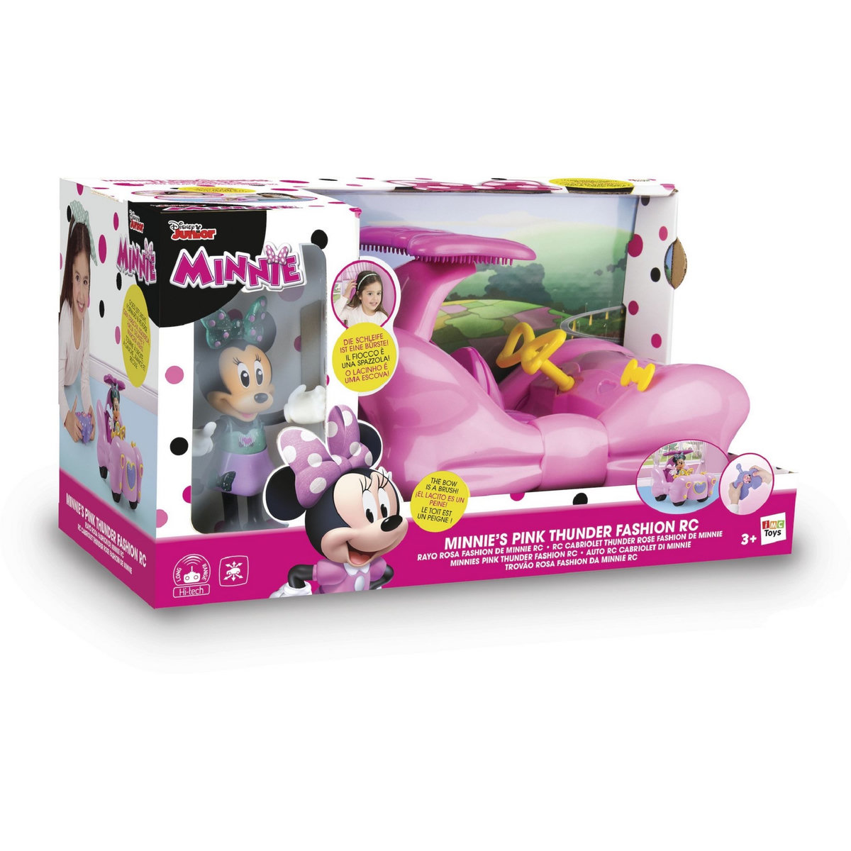 IMC TOYS Voiture radiocommandée Minnie fashion doll - Mickey et ses amis top départ 