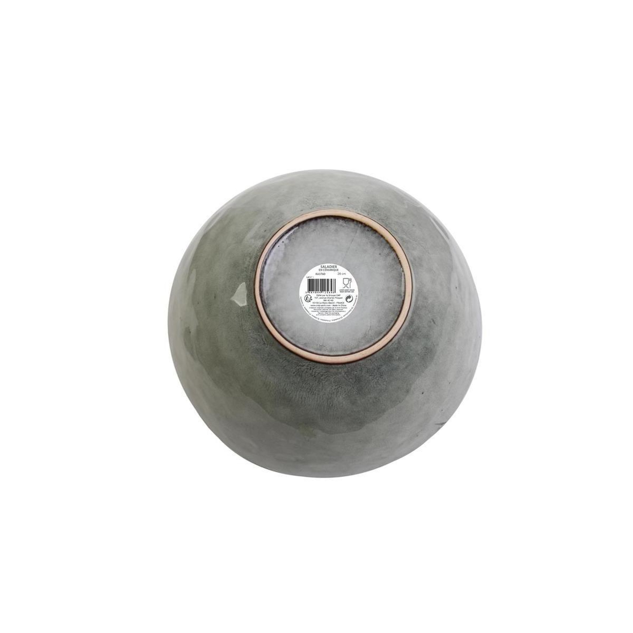 Voir la diapositive 2 : The Home Deco Factory Saladier Design  Au Grès du Temps  28cm Gris