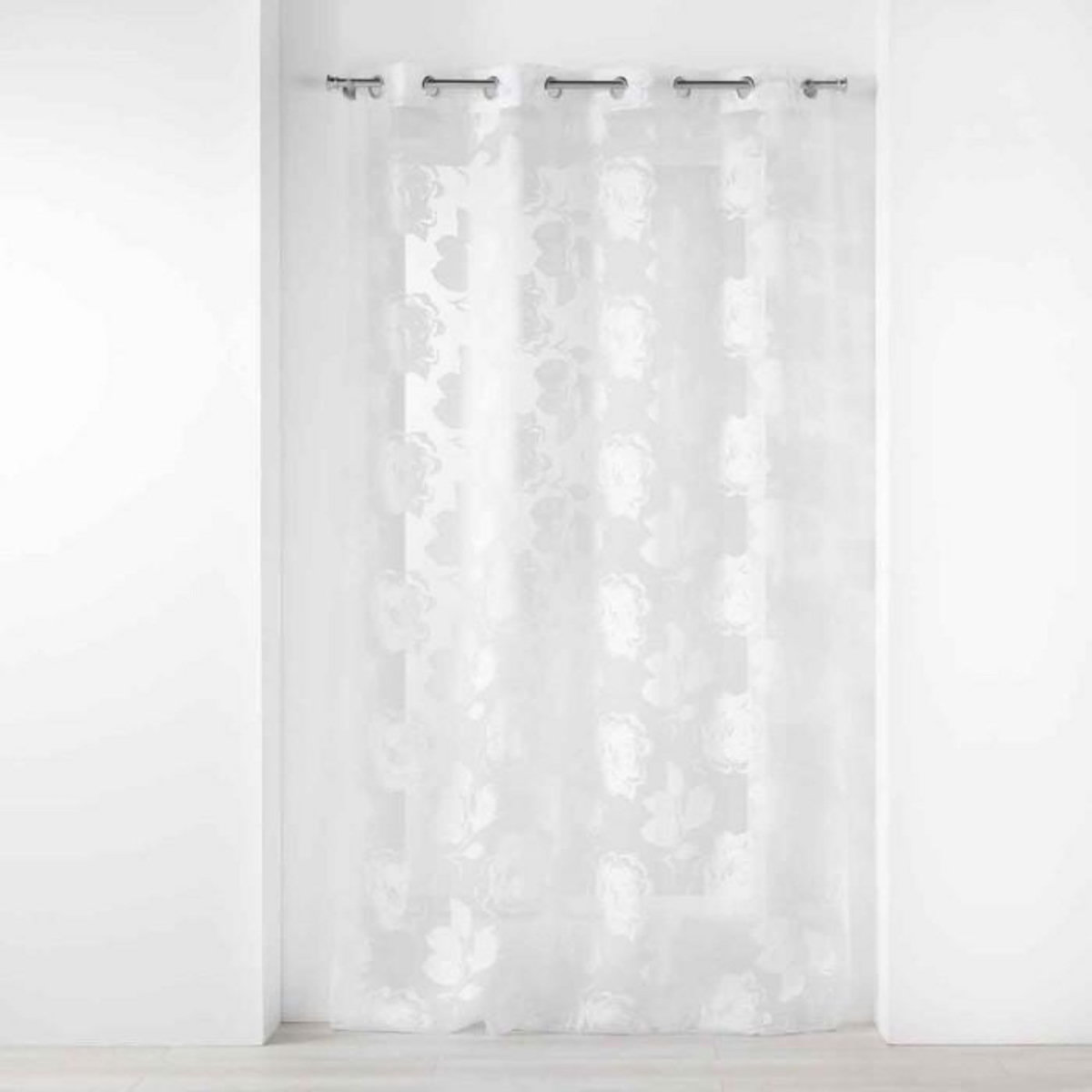 Paris Prix Rideau Voilage à Œillets  Florinella  140x240cm Blanc