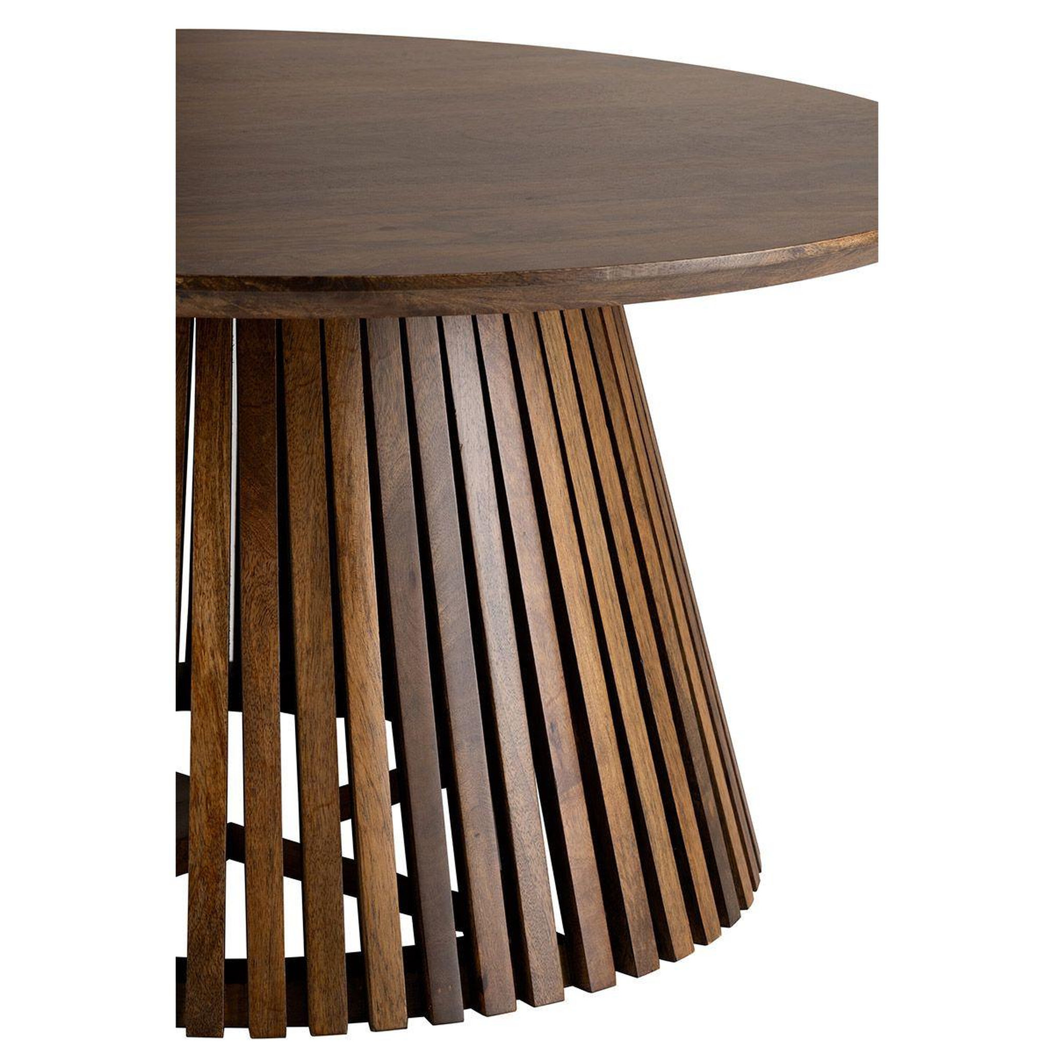 Voir la diapositive 3 : J-LINE Table basse design en bois  vincent  90cm marron