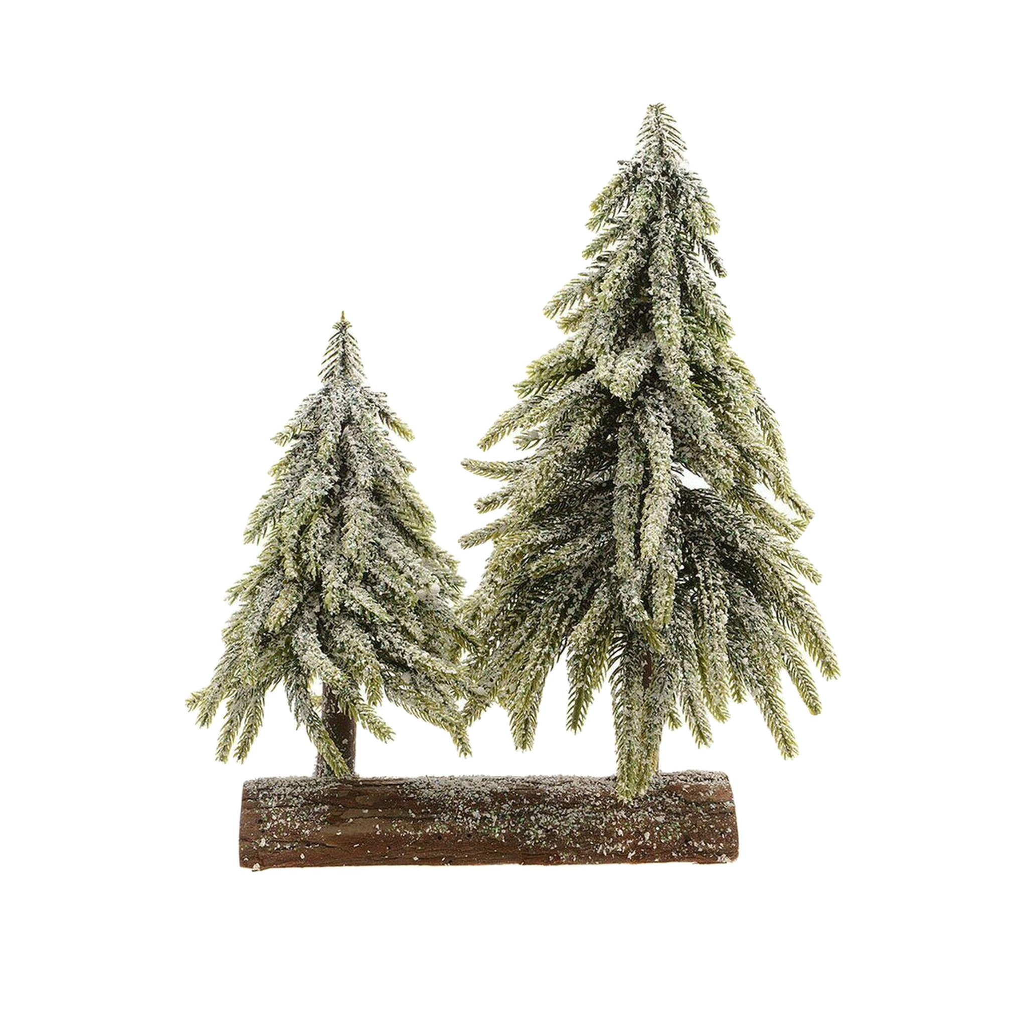 Kaemingk Décoration Mini Arbres de Noël Kaemingk 28 cm effet neige