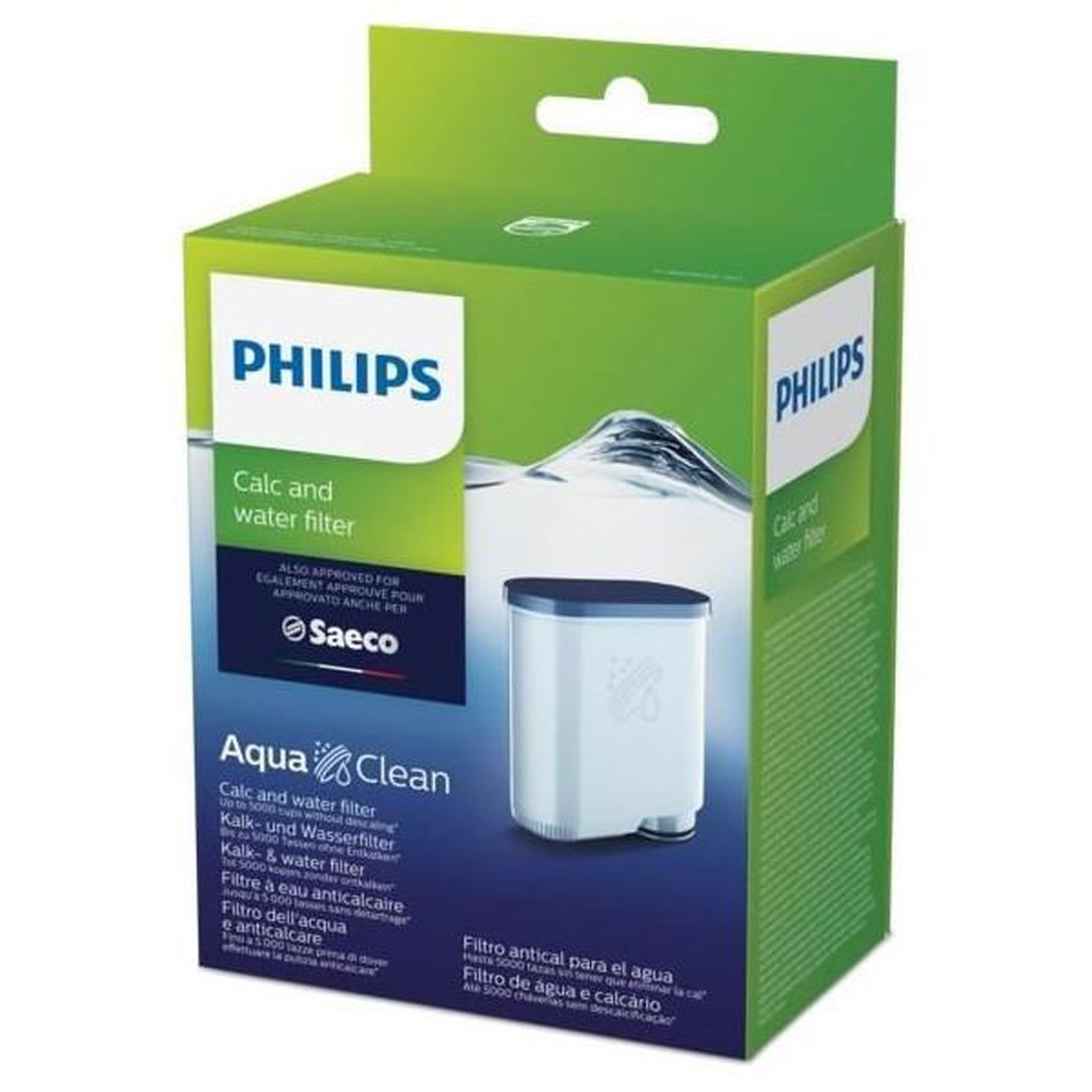 Voir la diapositive 2 : Philips Filtre a eau et a calcaire aquaclean pour machine espresso philips ca6903/10