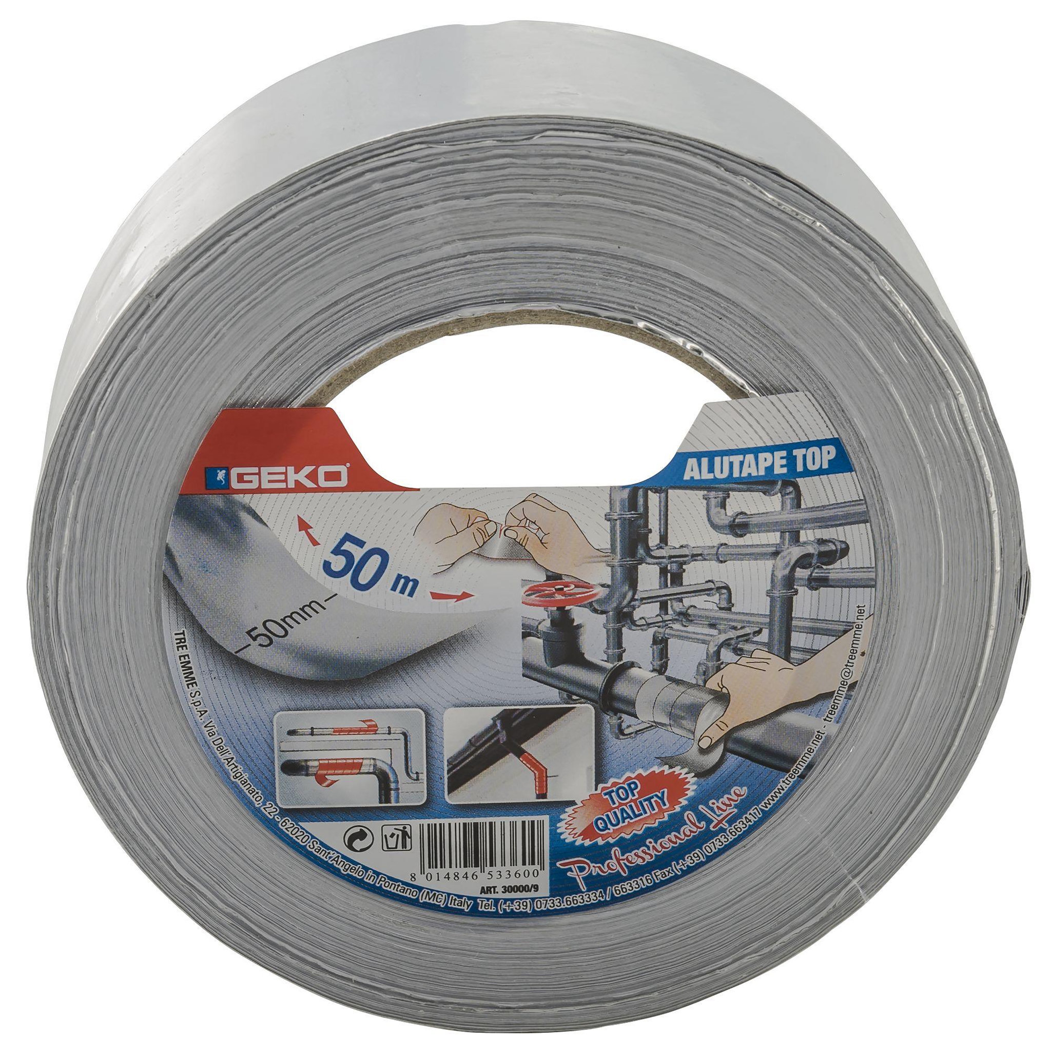 Geko Bande adhésive aluminium 5 cm x 50 m