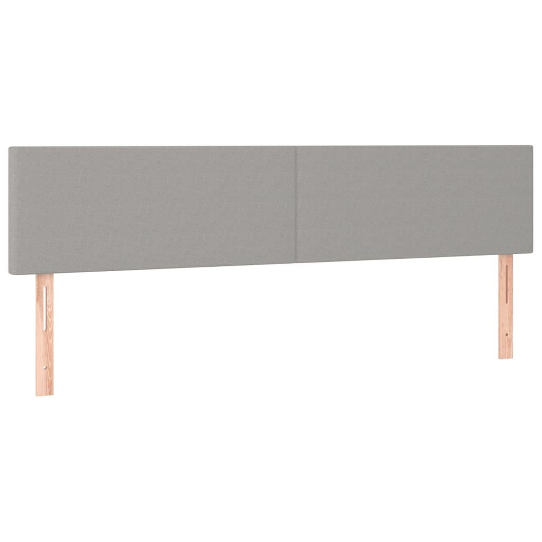 Voir la diapositive 4 : VIDAXL Tete de lit a LED Gris clair 200x5x78/88 cm Tissu