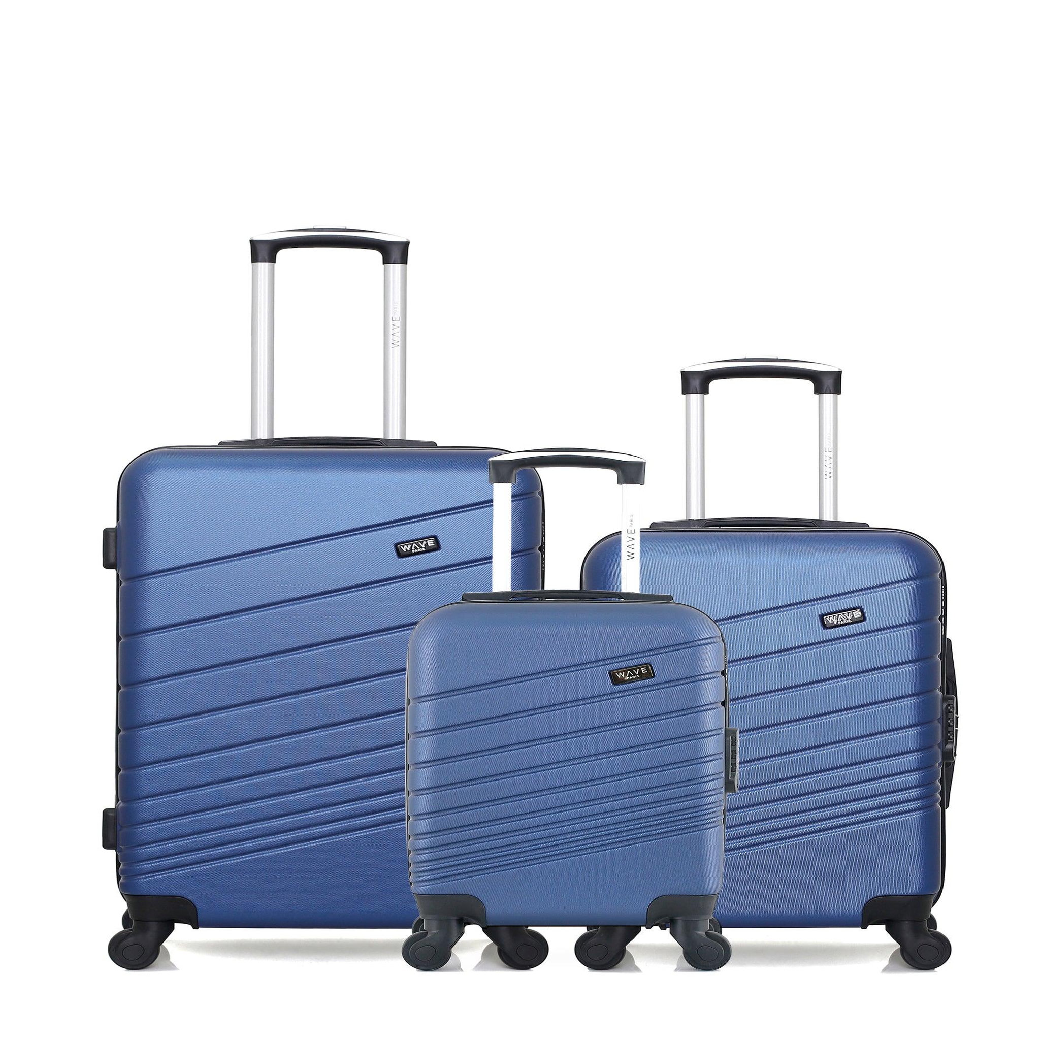 WAVE PARIS Lot de 3 - valises weekend, cabine et cabine xxs tigre
