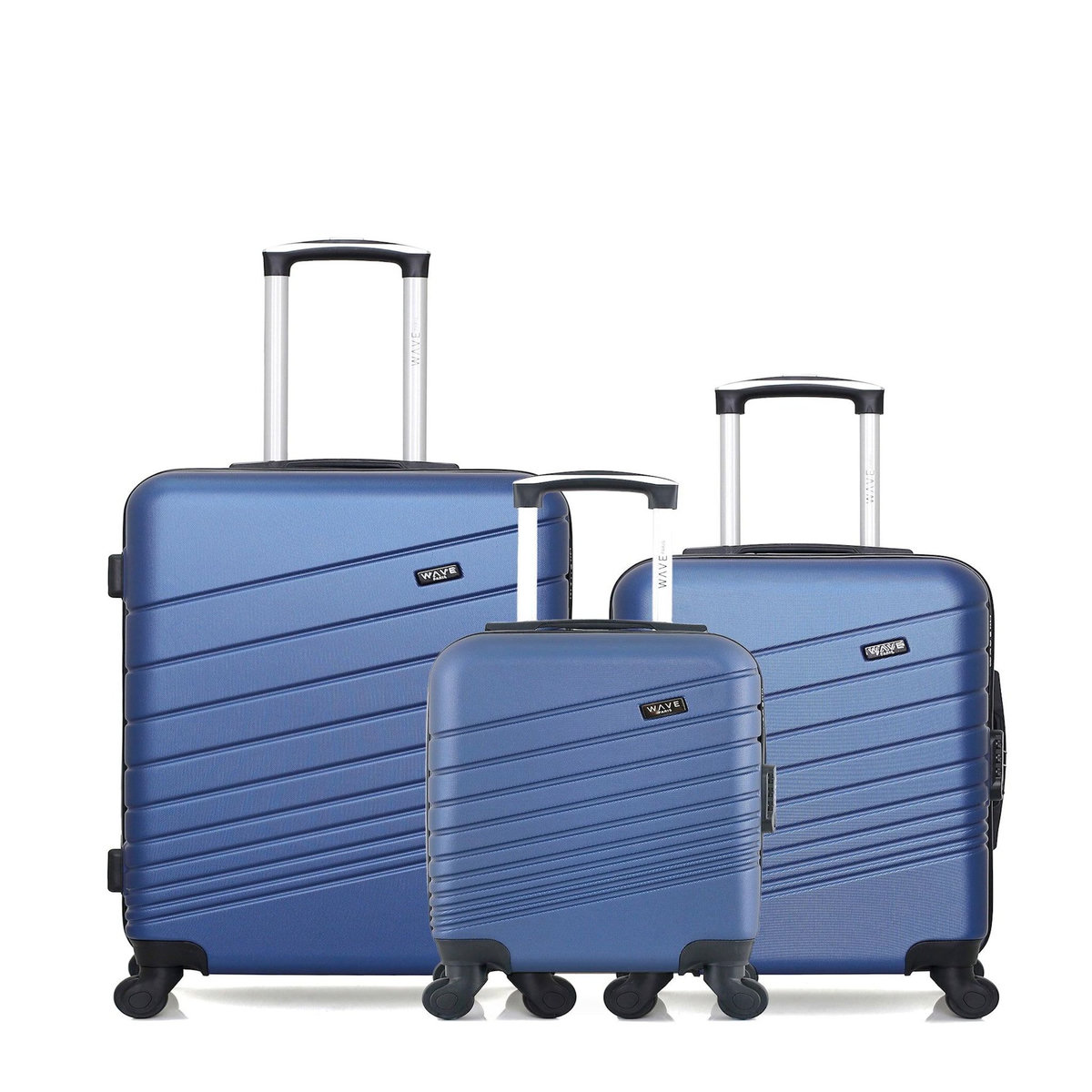 WAVE PARIS Lot de 3 - Valises weekend, cabine et cabine XXS TIGRE