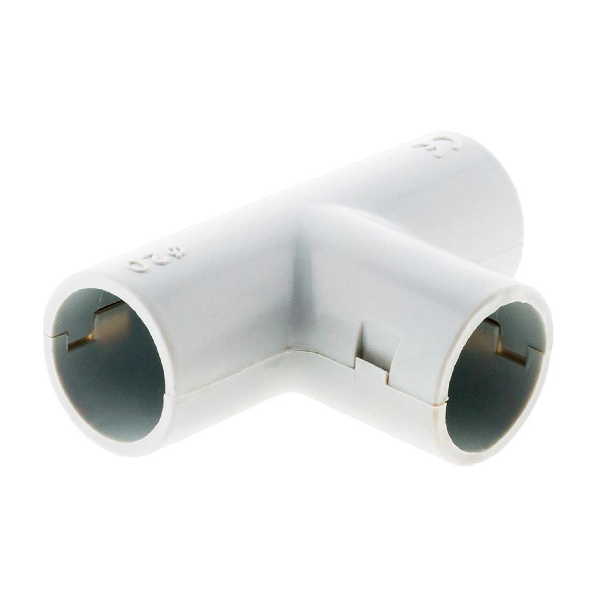 ZENITECH Té pour conduits Ø20mm gris  lot de 2