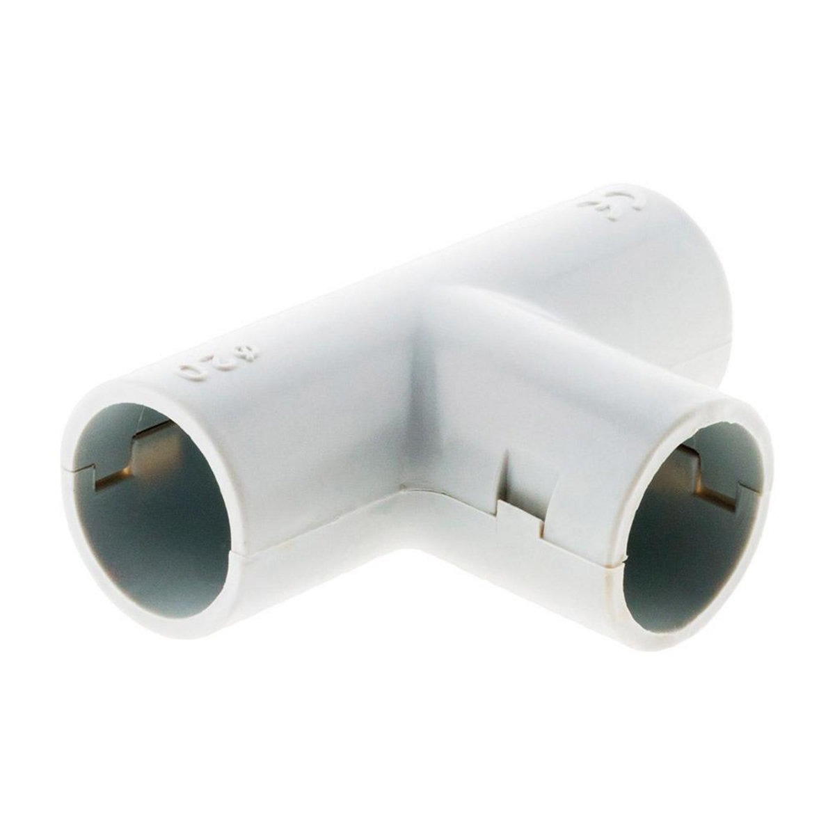 ZENITECH Té pour conduits Ø20mm gris  lot de 2