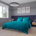 DODO Housse de couette Partition Satin de coton Coloris Canard. Coloris disponibles : Bleu