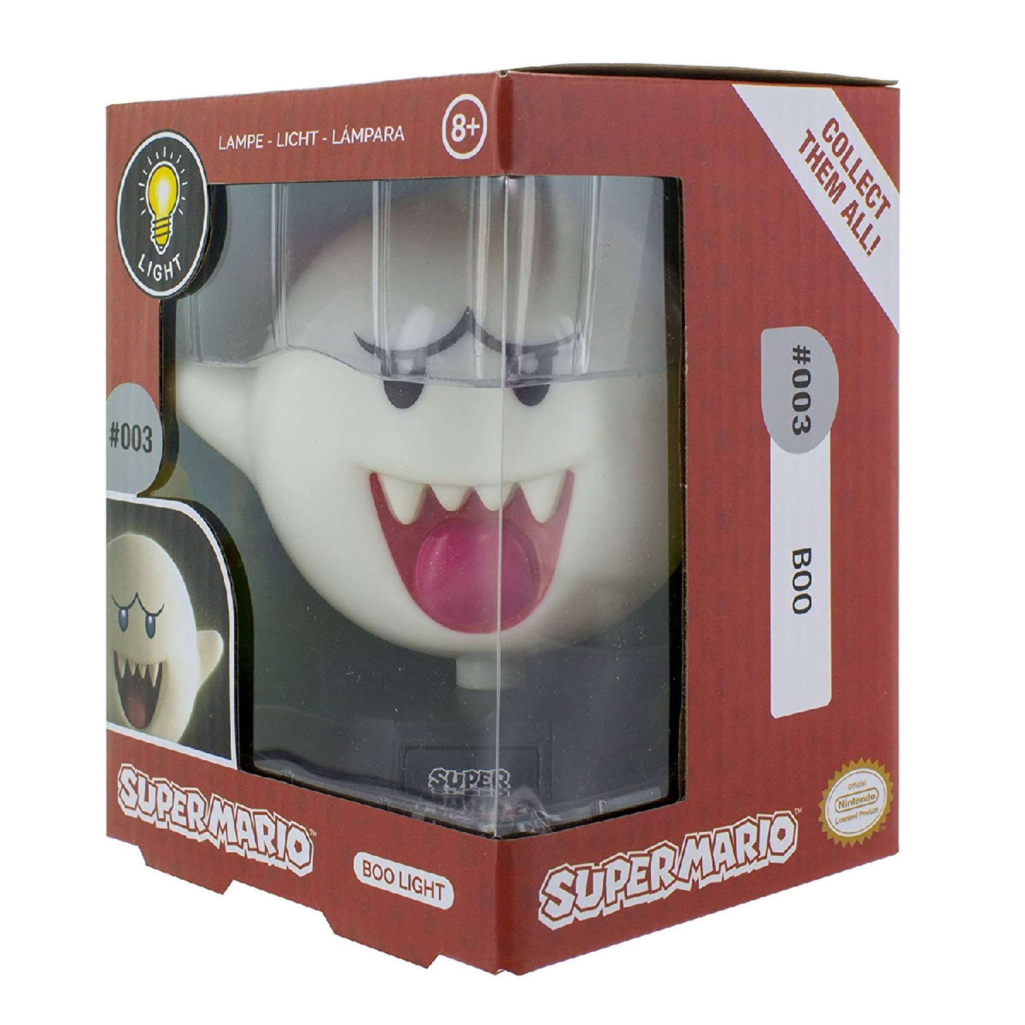 Voir la diapositive 2 : Lampe 3D Boo Super Mario Nintendo