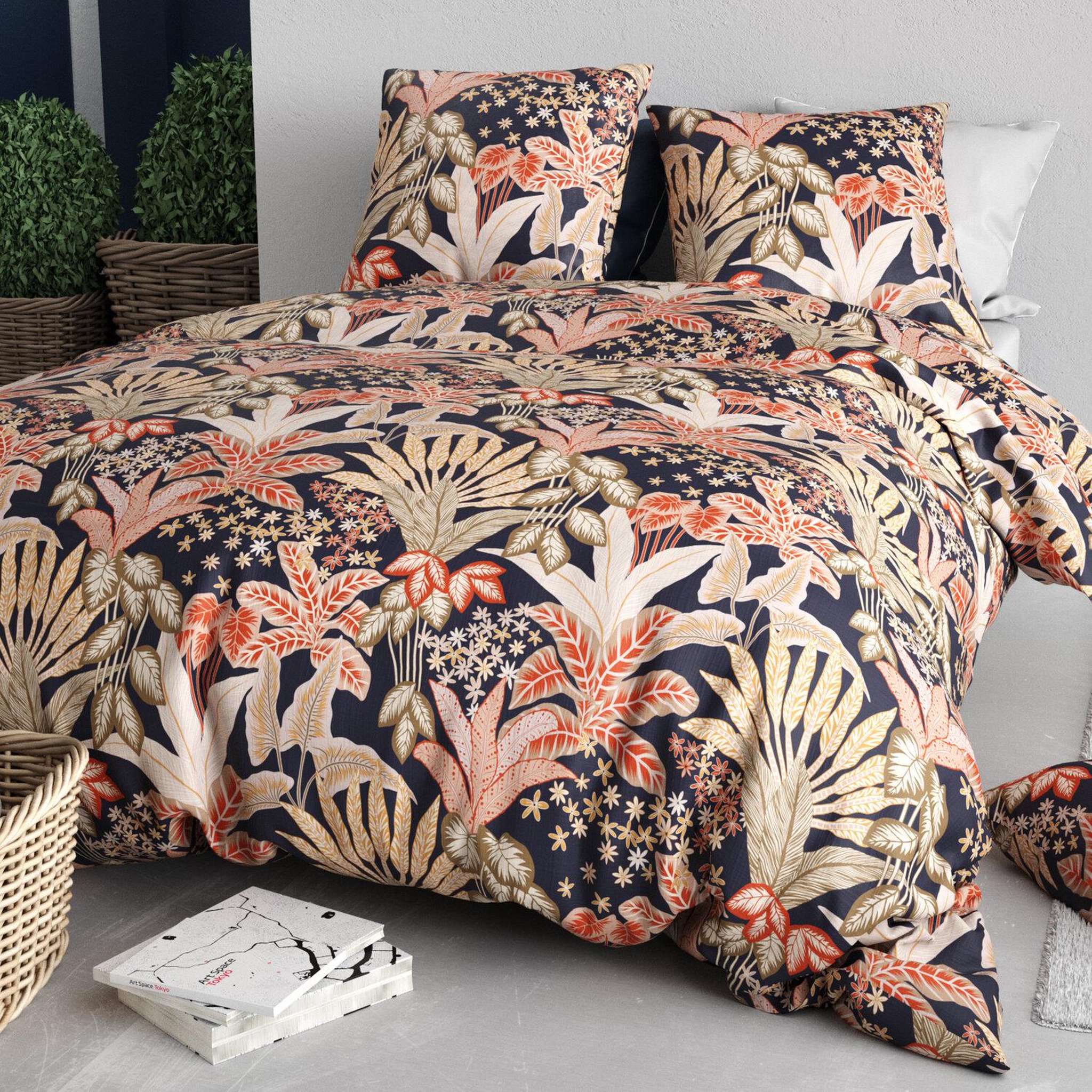 Voir la diapositive 2 : ATELIER DU COTON Parure housse de couette 100% coton 57fils louisiane
