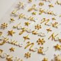  Stickers mousse 3D - Joyeux Noël à paillettes dorées
