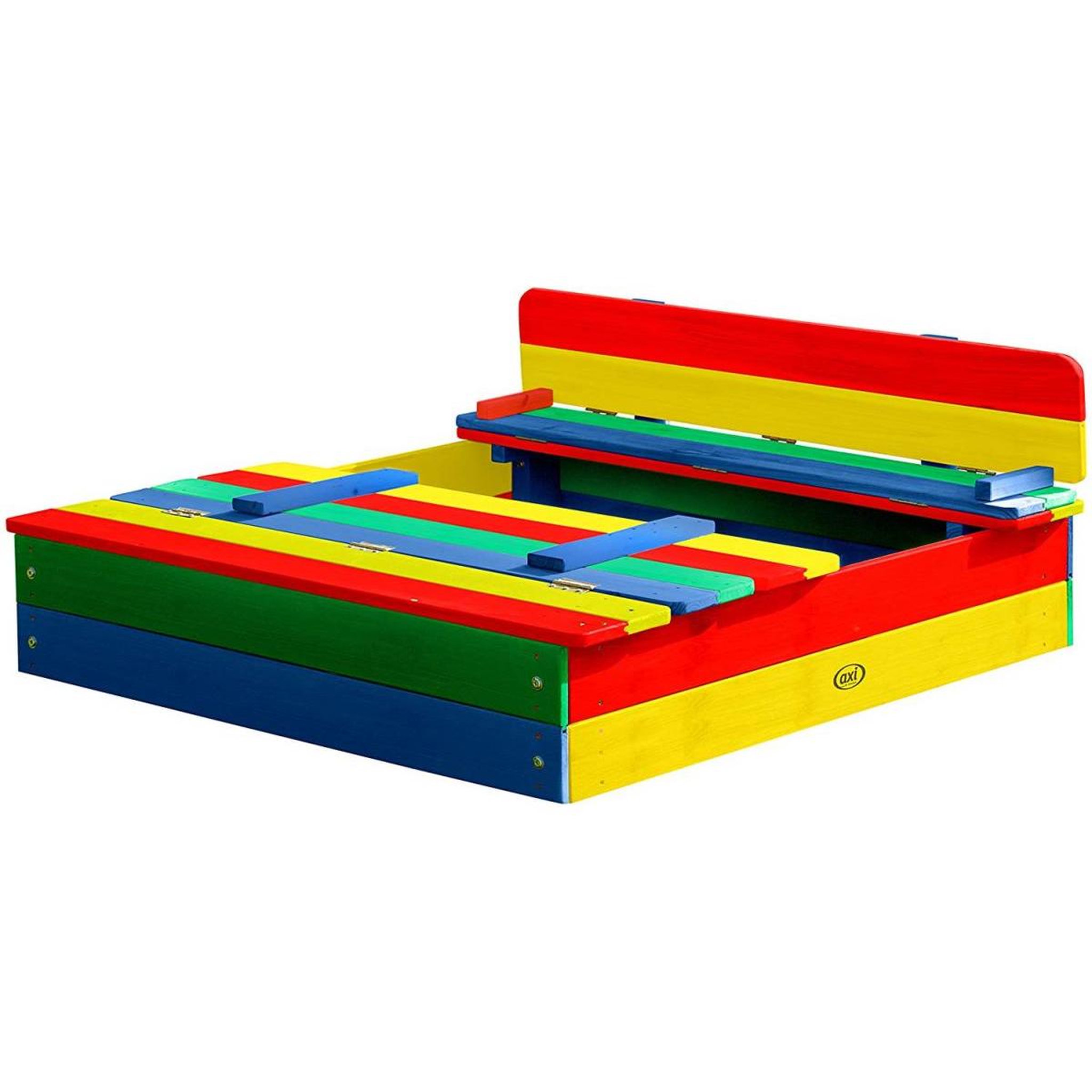 Voir la diapositive 3 : Axi House AXI ELLA Bac a sable avec bancs Arc en ciel 100x95x20cm