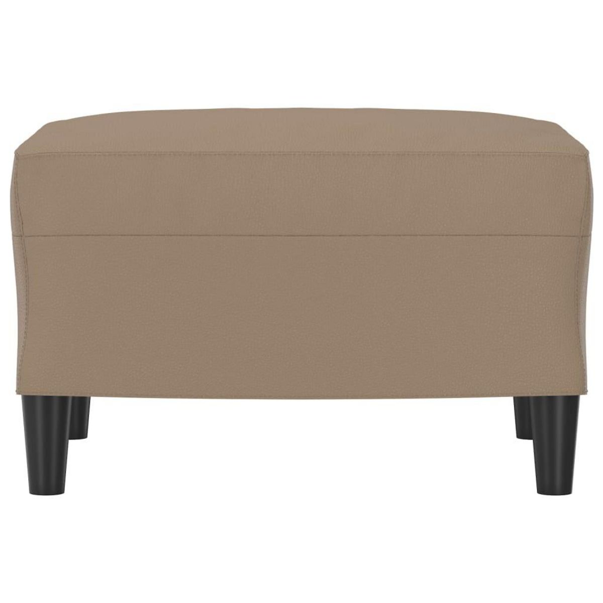 VIDAXL Repose-pied Cappuccino 60x50x41 cm Similicuir