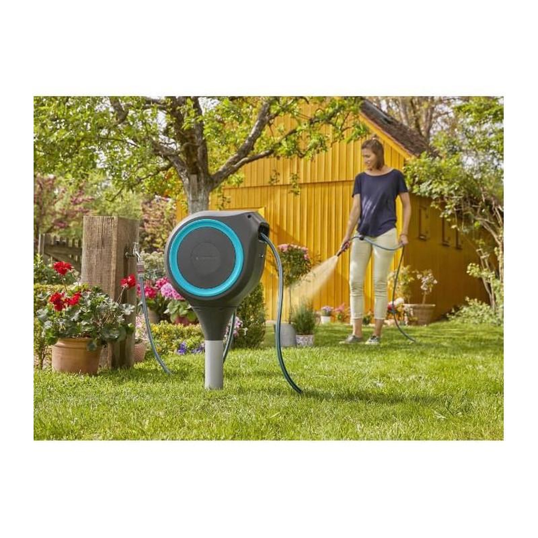 Voir la diapositive 4 : Gardena Dévidoir automatique sur pic RollUp S 15 m