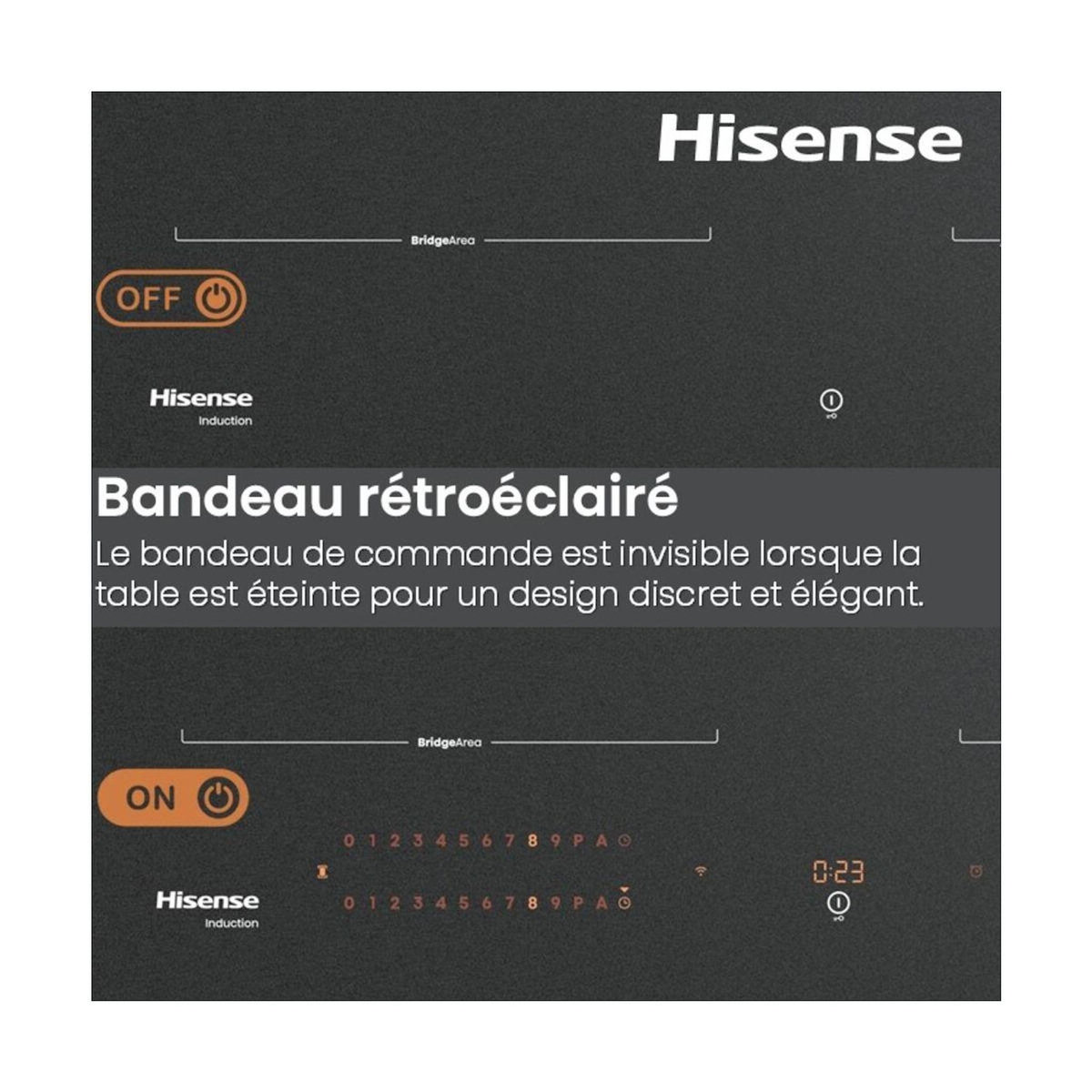 Hisense Plaque induction HI6443SRWF InfiniteMattGlass