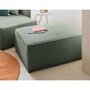 Voir la diapositive 1 : BEST MOBILIER Topaze - pouf - en tissu velours relief