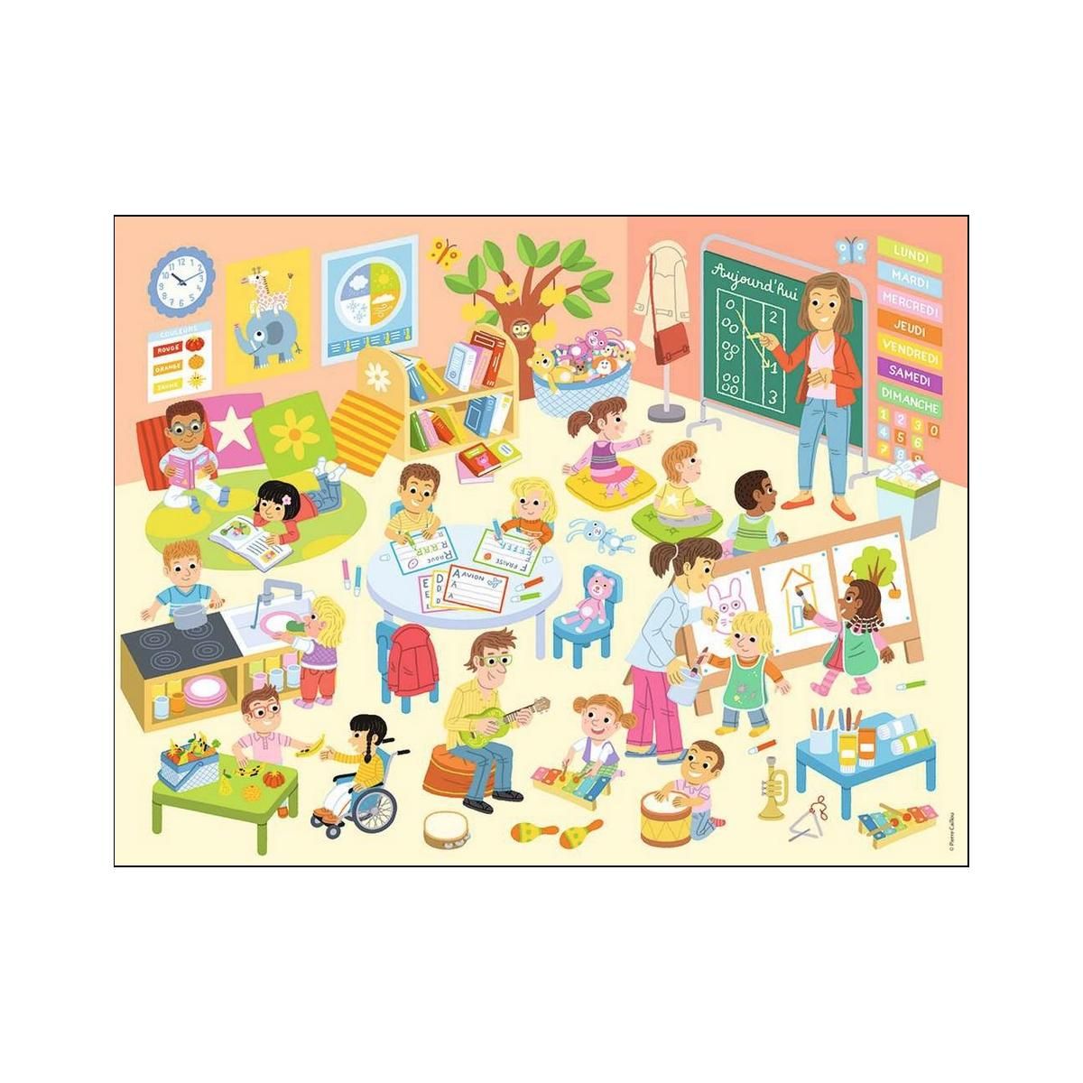 RAVENSBURGER Puzzle Une journee a l ecole 30pcs