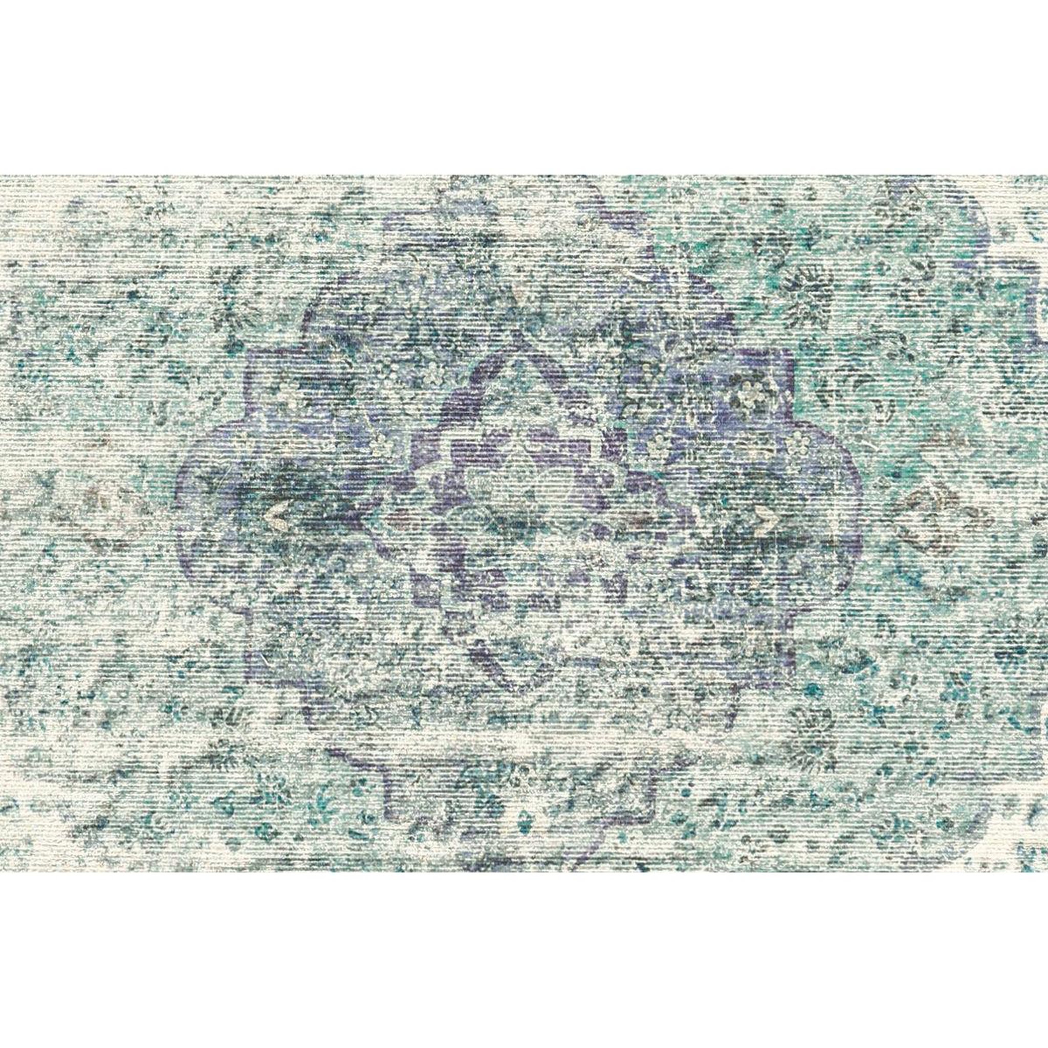 Voir la diapositive 3 : Paris Prix Tapis antique tissé à la main  vintage  bleu pétrole