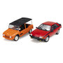 Voir la diapositive 1 : SOLIDO Pack Véhicules 1/18 Citroën Mehari Orange et Renault Fuego Turbo Rouge
