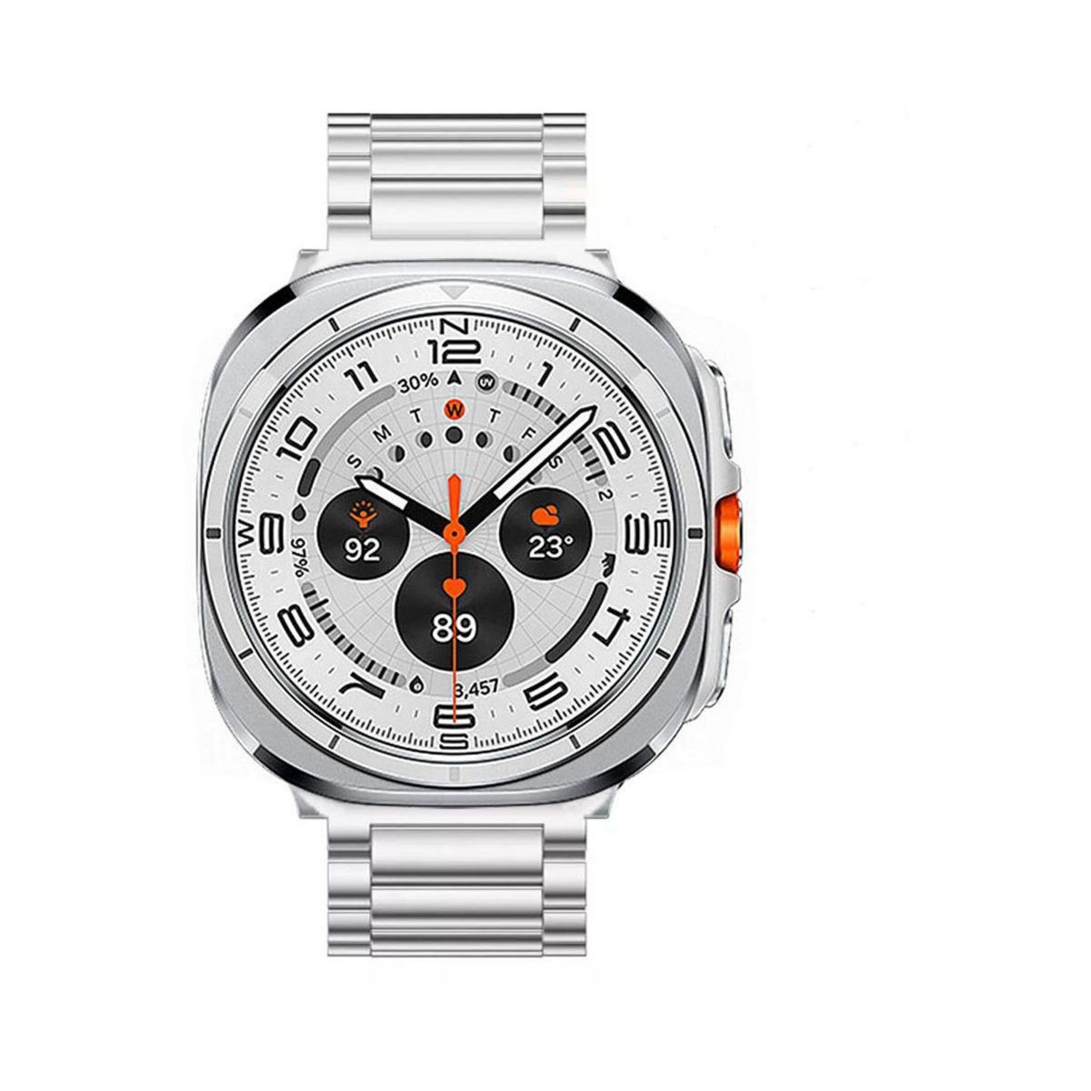 IBROZ Bracelet Galaxy Watch Ultra 47 mm acier silver