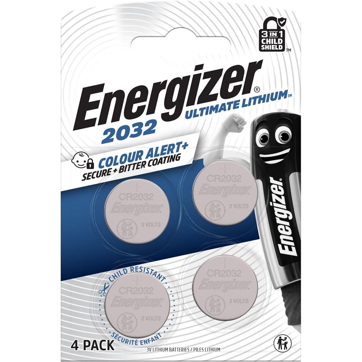 Energizer Pile Ultimate Lithium 4 piles CR 2032