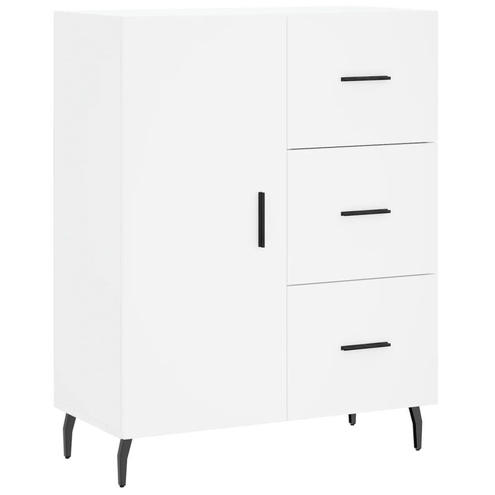 Voir la diapositive 2 : VIDAXL Buffet blanc 69,5x34x90 cm bois d'ingenierie