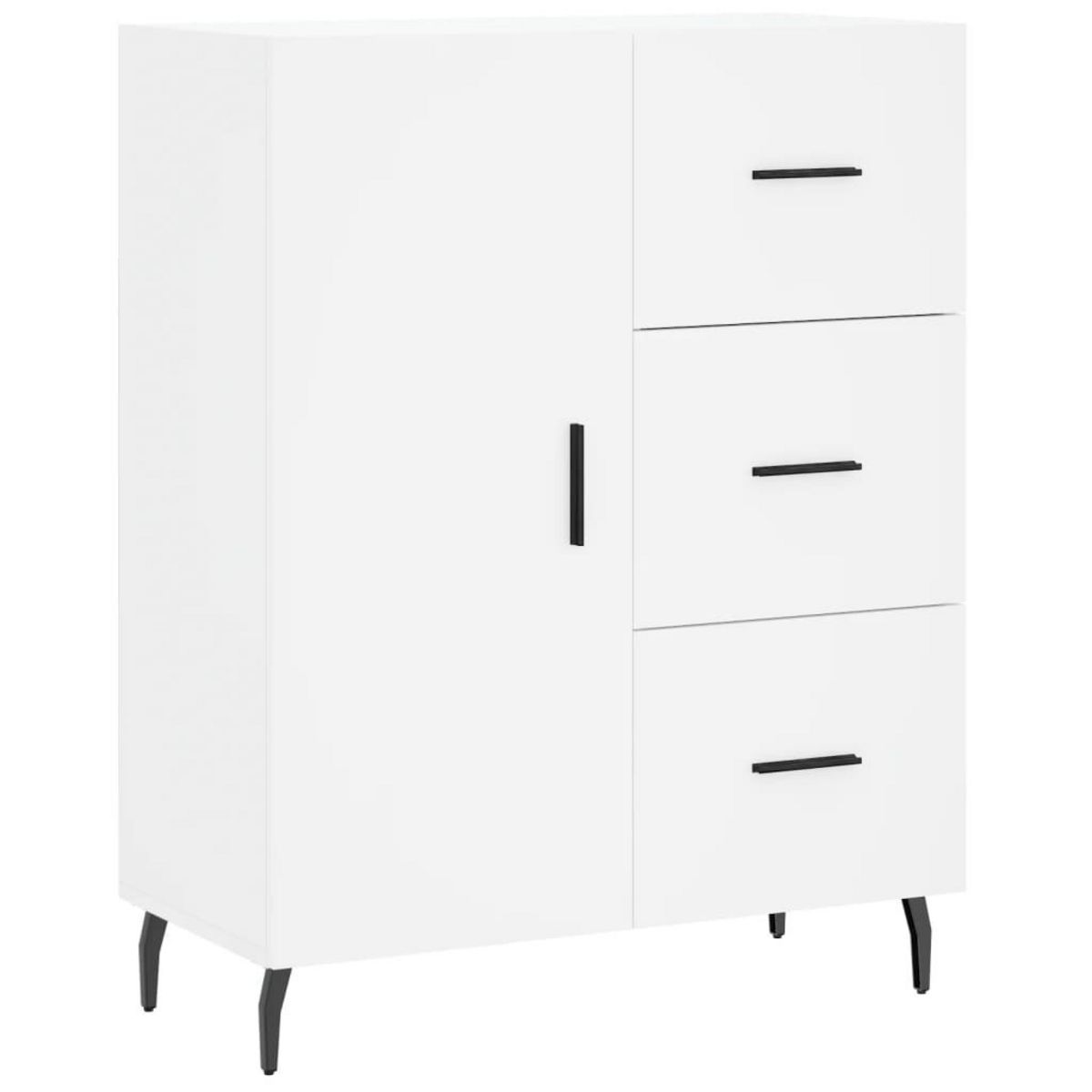 VIDAXL Buffet blanc 69,5x34x90 cm bois d'ingenierie