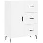 Voir la diapositive 2 : VIDAXL Buffet blanc 69,5x34x90 cm bois d'ingenierie