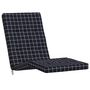 Voir la diapositive 4 : VIDAXL Coussins de chaise longue lot de 2 noir motif a carreaux