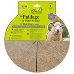 CENTRALE BRICO Lot de 2 disques de paillage, 600 g/m², 0.3x0.3 m