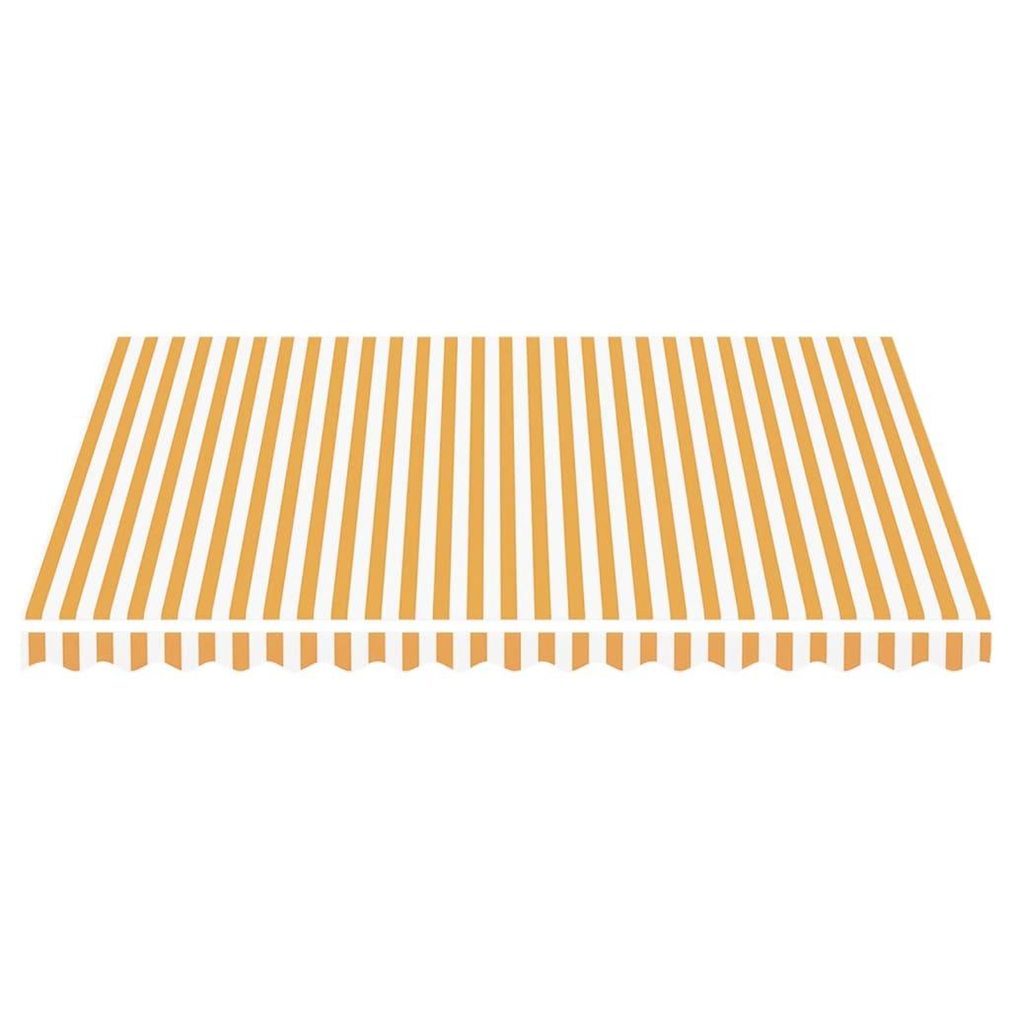 Voir la diapositive 3 : VIDAXL Tissu de remplacement pour auvent Jaune et blanc 4x3,5 m