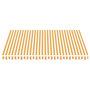 Voir la diapositive 3 : VIDAXL Tissu de remplacement pour auvent Jaune et blanc 4x3,5 m