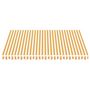 Voir la diapositive 3 : VIDAXL Tissu de remplacement pour auvent Jaune et blanc 4x3,5 m