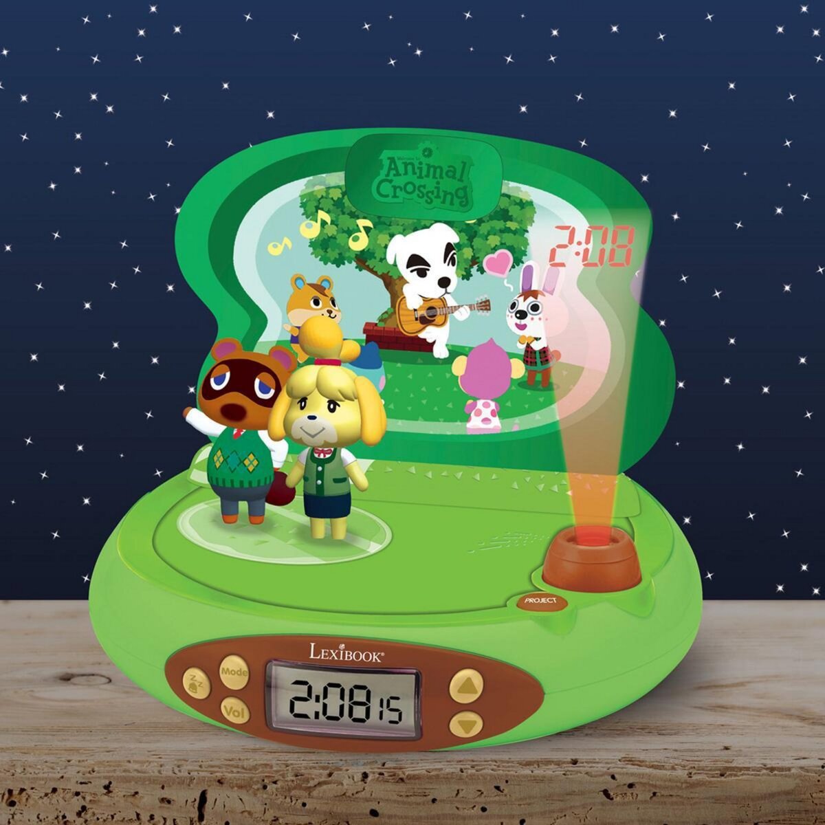 Lexibook Réveil Projecteur Animal Crossing en 3D