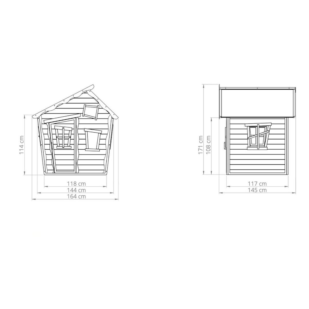 EXIT TOYS Maisonnette en bois pour enfants Crooky 100 - Exit Toys