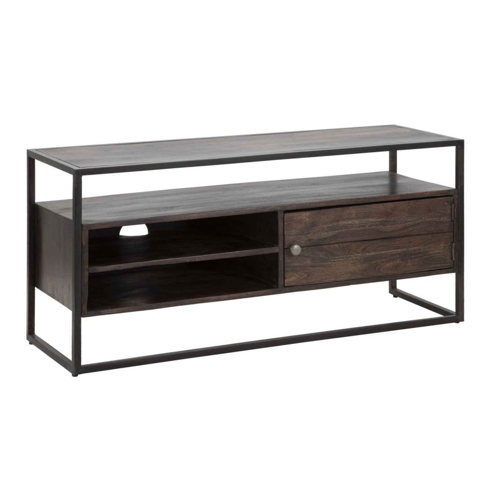 Paris Prix Meuble tv en bois  burn  120cm marron
