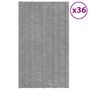 Voir la diapositive 1 : VIDAXL Panneaux de toiture 36 pcs Acier galvanise Argente 80x45 cm