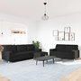 Voir la diapositive 3 : VIDAXL Ensemble de canapes 3 pcs repose-pied et coussins decoratifs