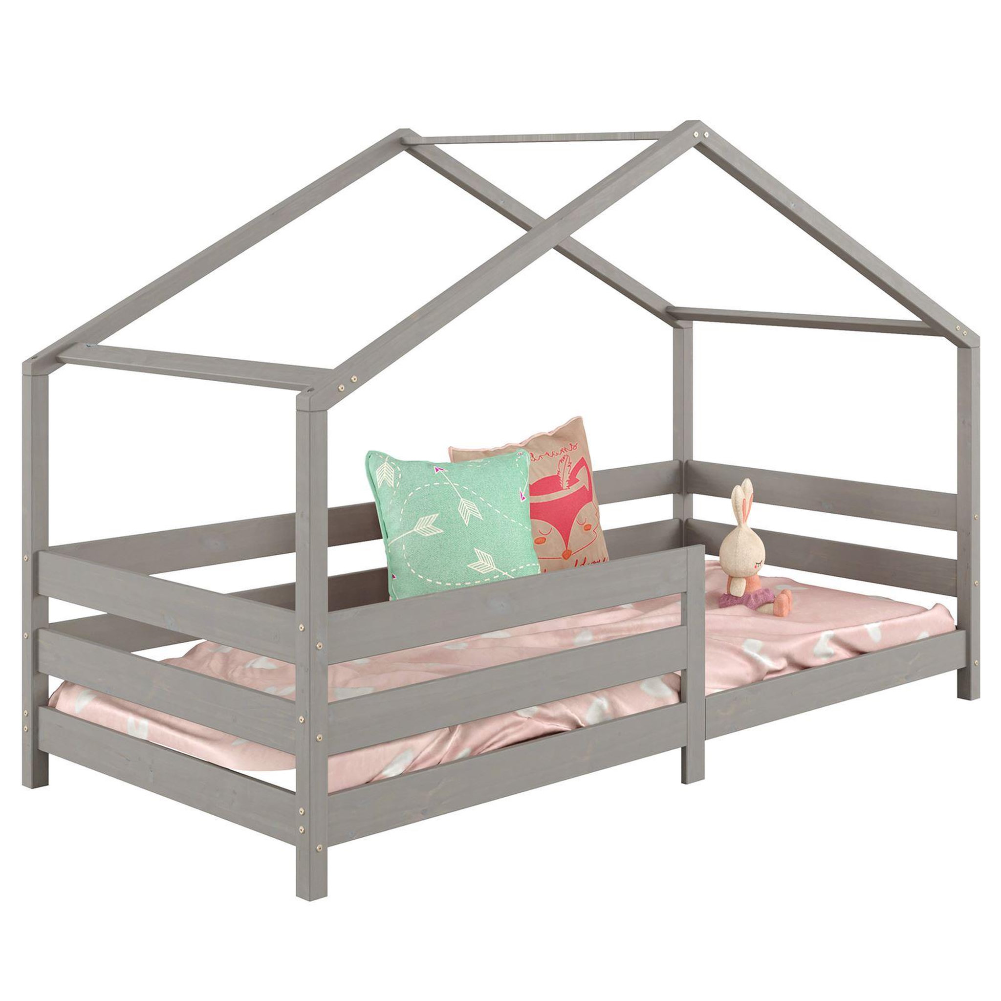 Voir la diapositive 1 : IDIMEX Lit cabane RENA 90 x 190 cm, en pin massif