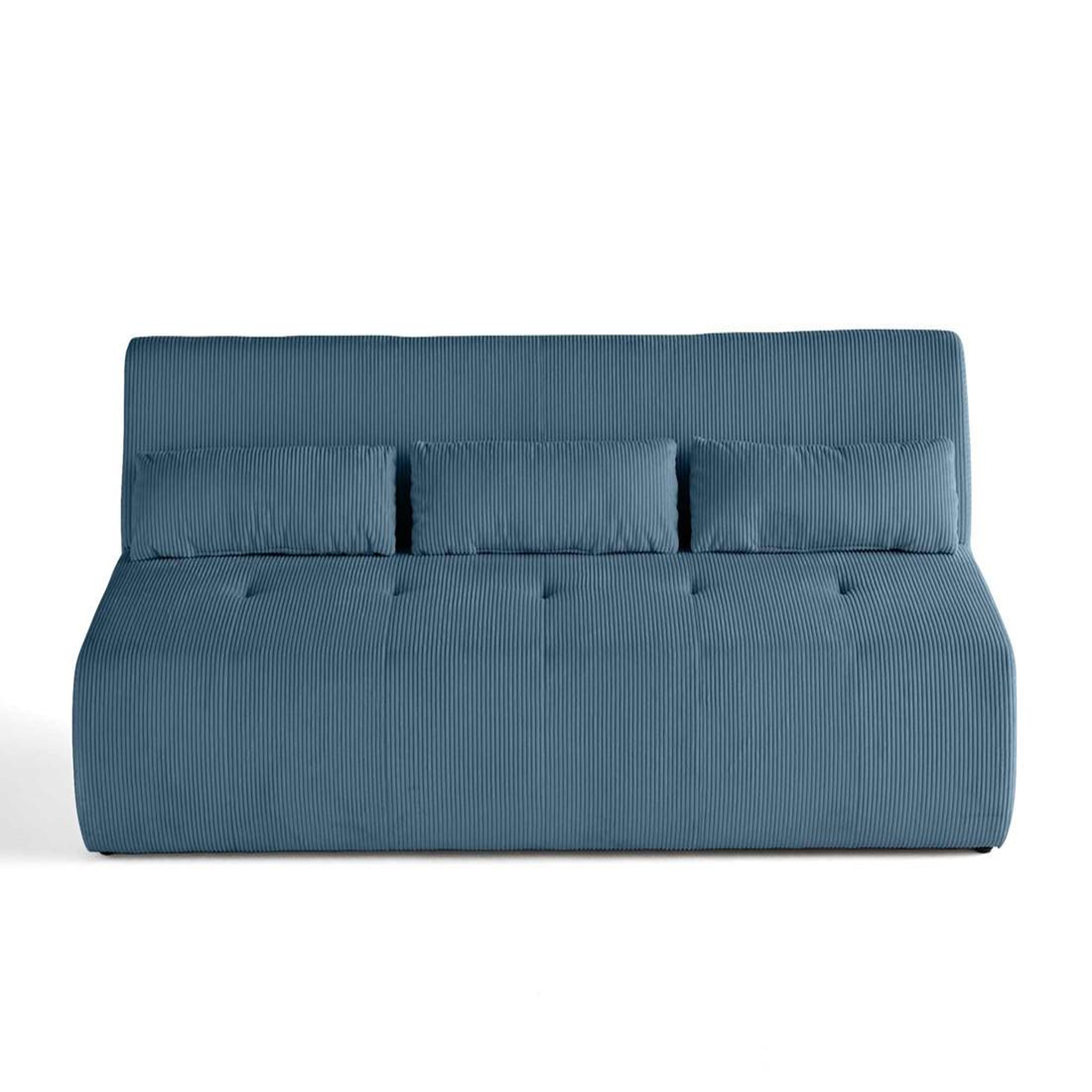 Voir la diapositive 6 : LISA DESIGN Onyx - canapé droit 3 places - en velours côtelé
