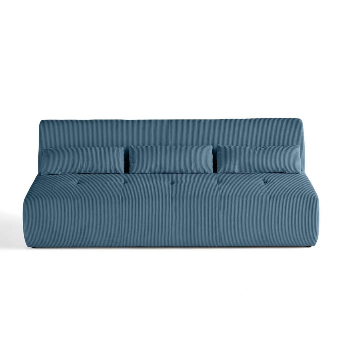 LISA DESIGN Onyx - canapé droit 3 places - en velours côtelé