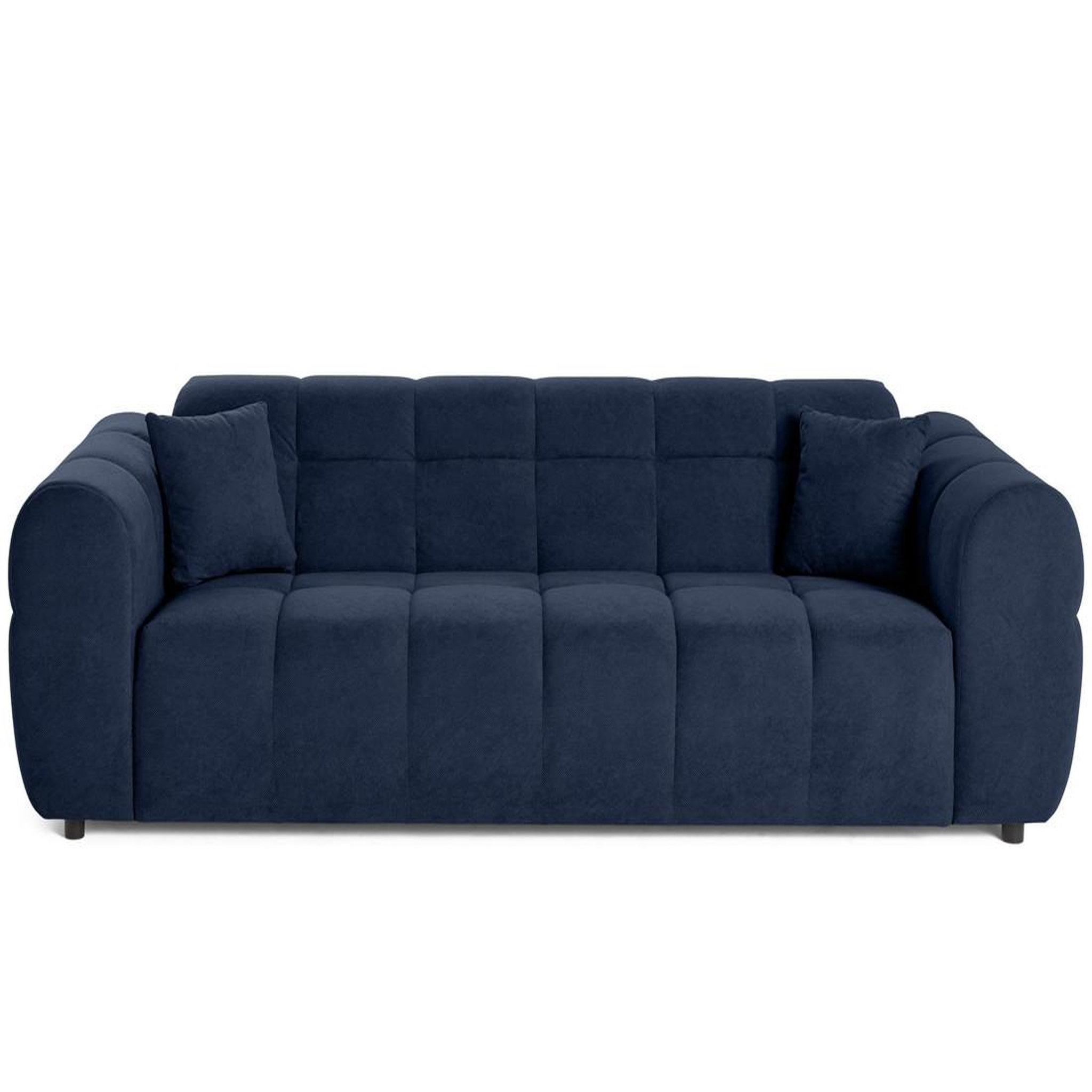 Voir la diapositive 1 : BEST MOBILIER Ray - canapé droit 3 places en tissu texturé