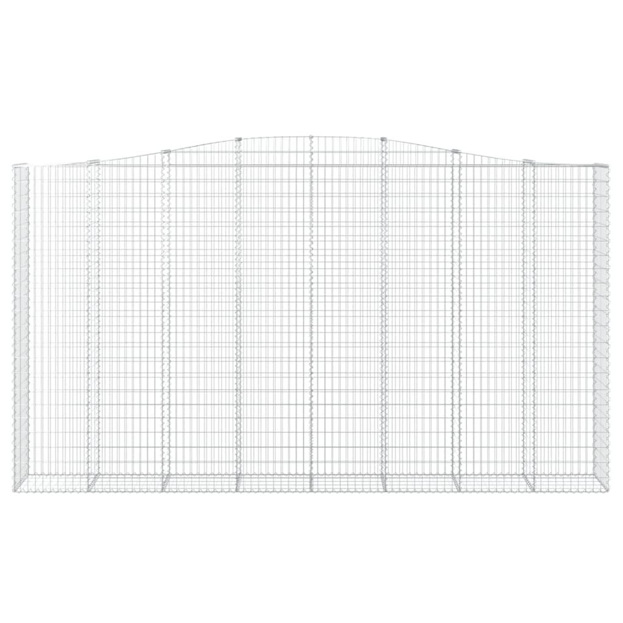 Voir la diapositive 4 : VIDAXL Paniers a gabions arques 10 pcs 400x50x220/240 cm Fer galvanise