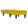 Voir la diapositive 3 : VIDAXL Chaise longue jaune velours
