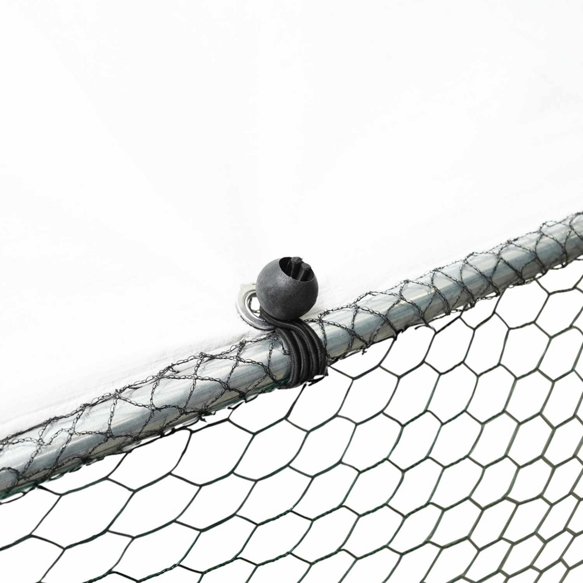 ID MARKET Enclos poulailler 9 m² parc grillagé 3x3 M acier galvanisé