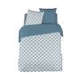 Voir la diapositive 1 : Parure housse de couette en satin de coton 70 fils motifs paon